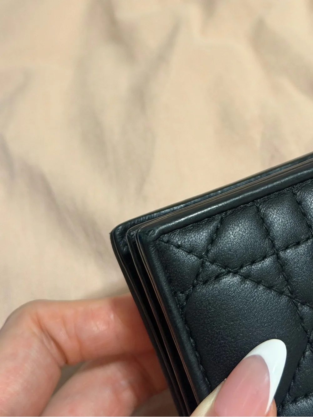 2024 Mini Lady Dior Gardenia Compact Wallet